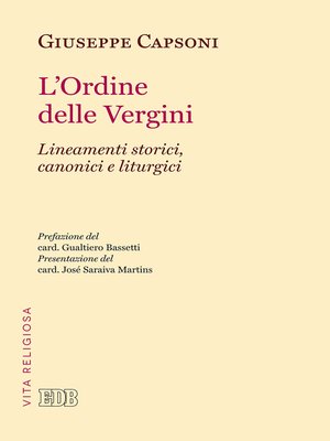 cover image of L'ordine delle Vergini